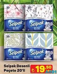 SELPAK DESENLİ PEÇETE 20'Lİ SELPAK DESENLİ PEÇETE 20'Lİ